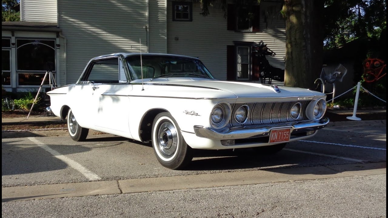 1962 Plymouth Sport Fury in Ermine White & 413 Wedge Engine Sound on My Car Story with Lou Costabile