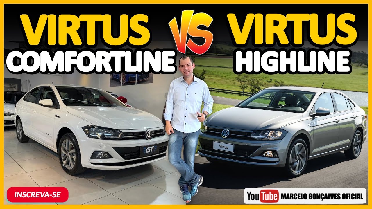 Novos Virtus COMFORTLINE VS Virtus HIGHLINE, veja as diferenças, 7 mil reais apenas! 4K HDR