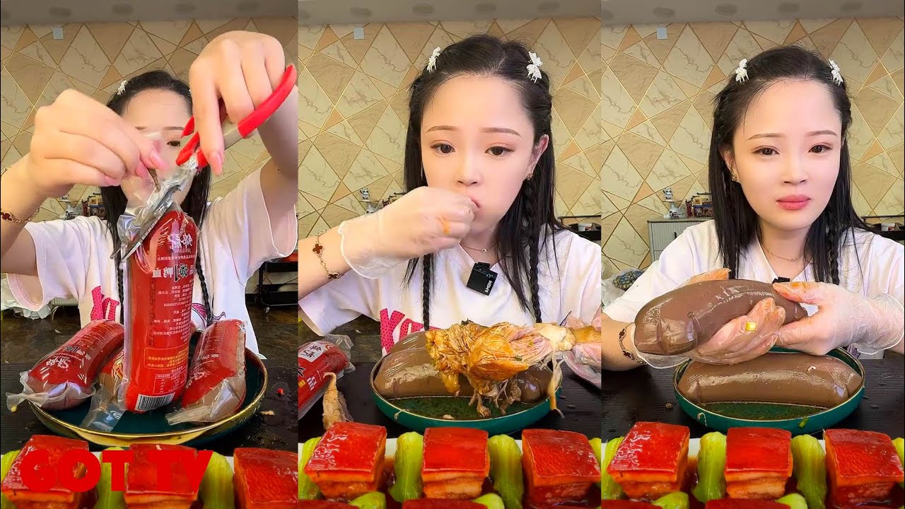 Xiaoyu мукбанг. ASMR Мукбанг. ASMR мукбан-шоу с китайской едой. 14092022。2