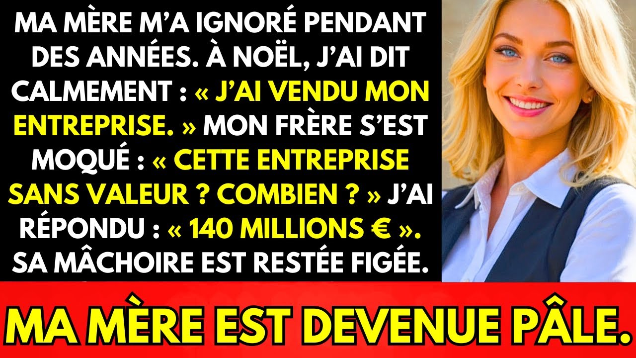 Ma Mère M’a Ignorée Pendant Des Années—À Noël J’ai Dit Avoir Vendu Mon Entreprise $150M