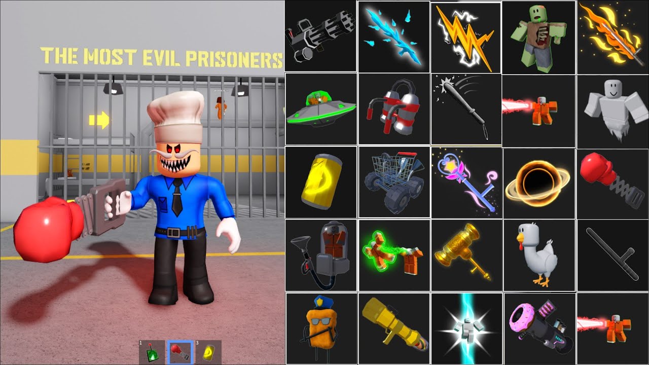 Papa Pizza Unlocked NEW Item SUPER PUNCH 2000 Barrys Prison Run Roblox