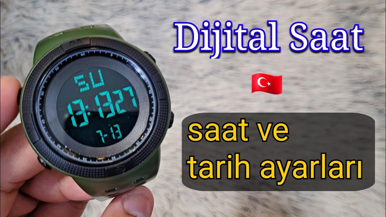 Dijital Saat Ayarlama | Spor LED ⌚️ Saat 🕑 ve Tarih 📅 Nasıl Ayarlanır? 🇹🇷