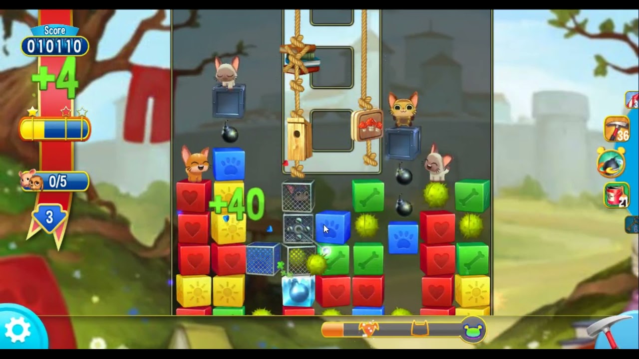 Pet Rescue Saga Level 4614 - NO BOOSTERS | SKILLGAMING ✔️