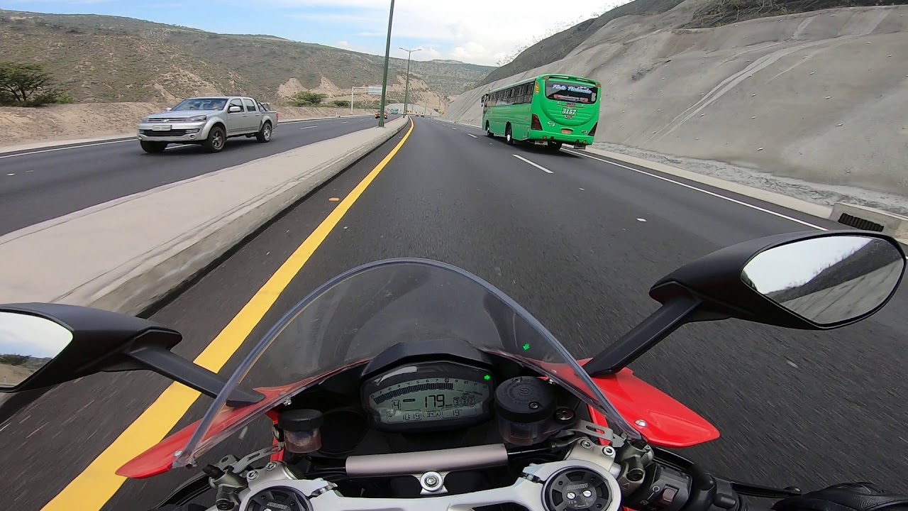 Ducati Panigale 959 road on board