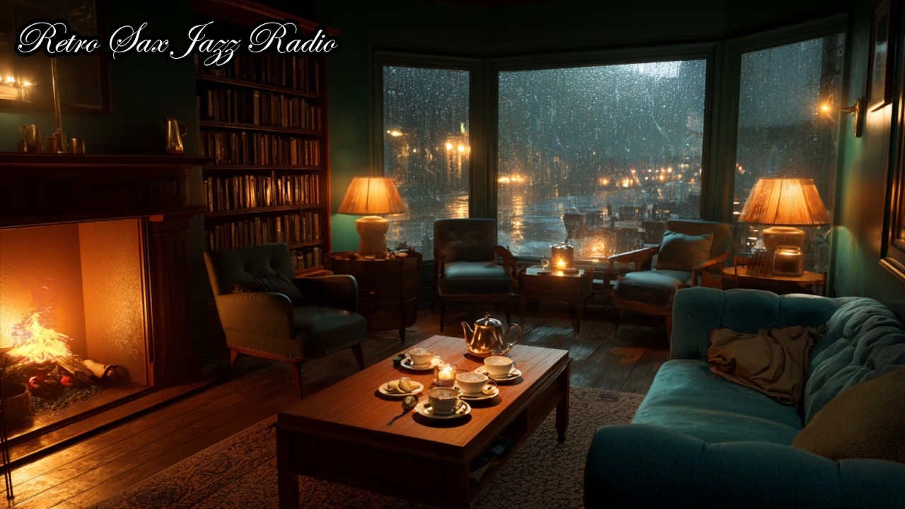 Rainy Night Jazz | Smooth Jazz Music for Relaxation, Study & Cozy Evening