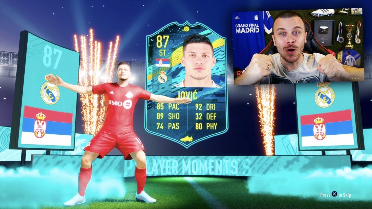 FIFA 20 I GOT INSANE 87 PLAYER MOMENTS LUKA JOVIC! IS HE WORTH THE COINS?