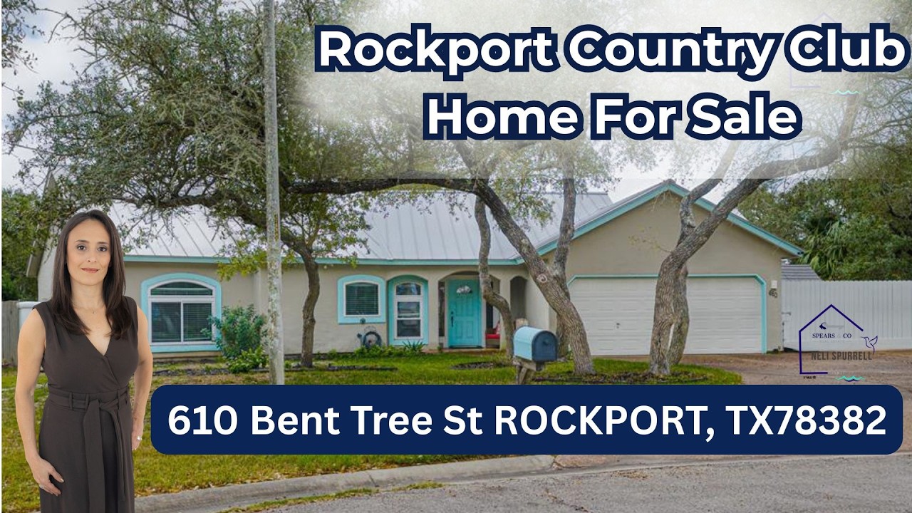 Rockport Country Club Home For Sale 610 Bent Tree St ROCKPORT, TX 78382