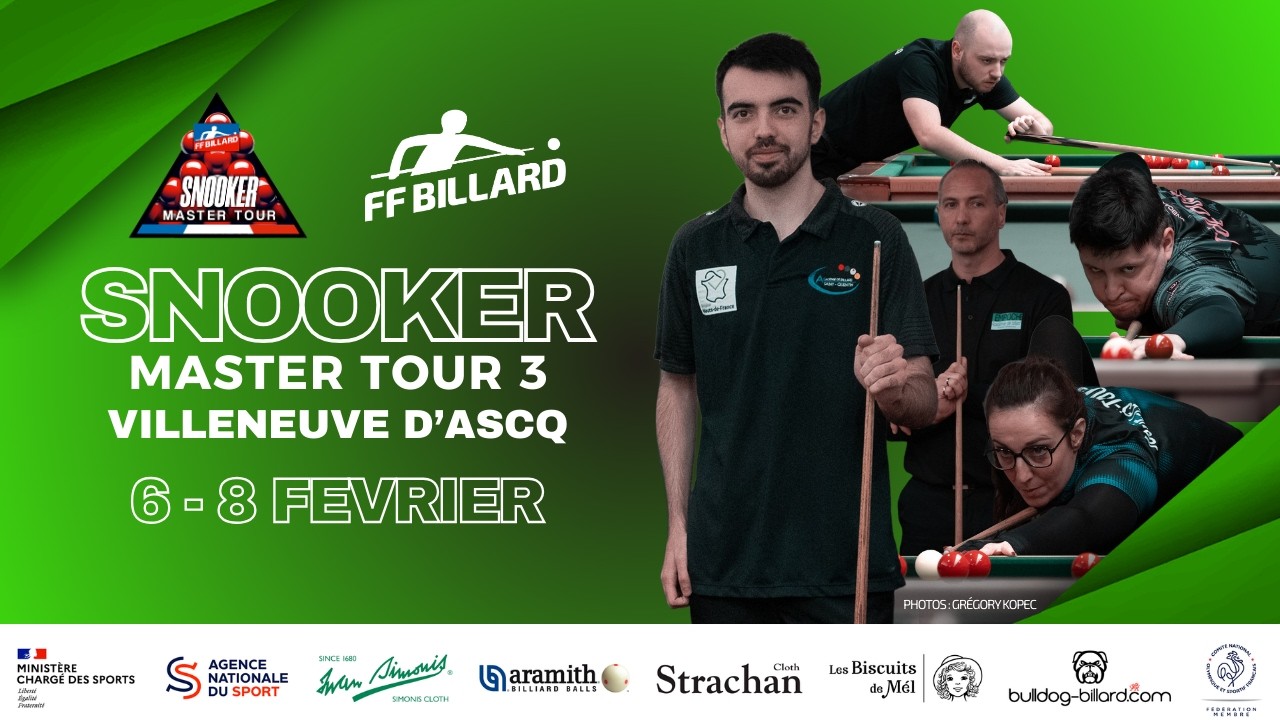 Snooker Masters Tour 3 - Villeneuve d’Ascq