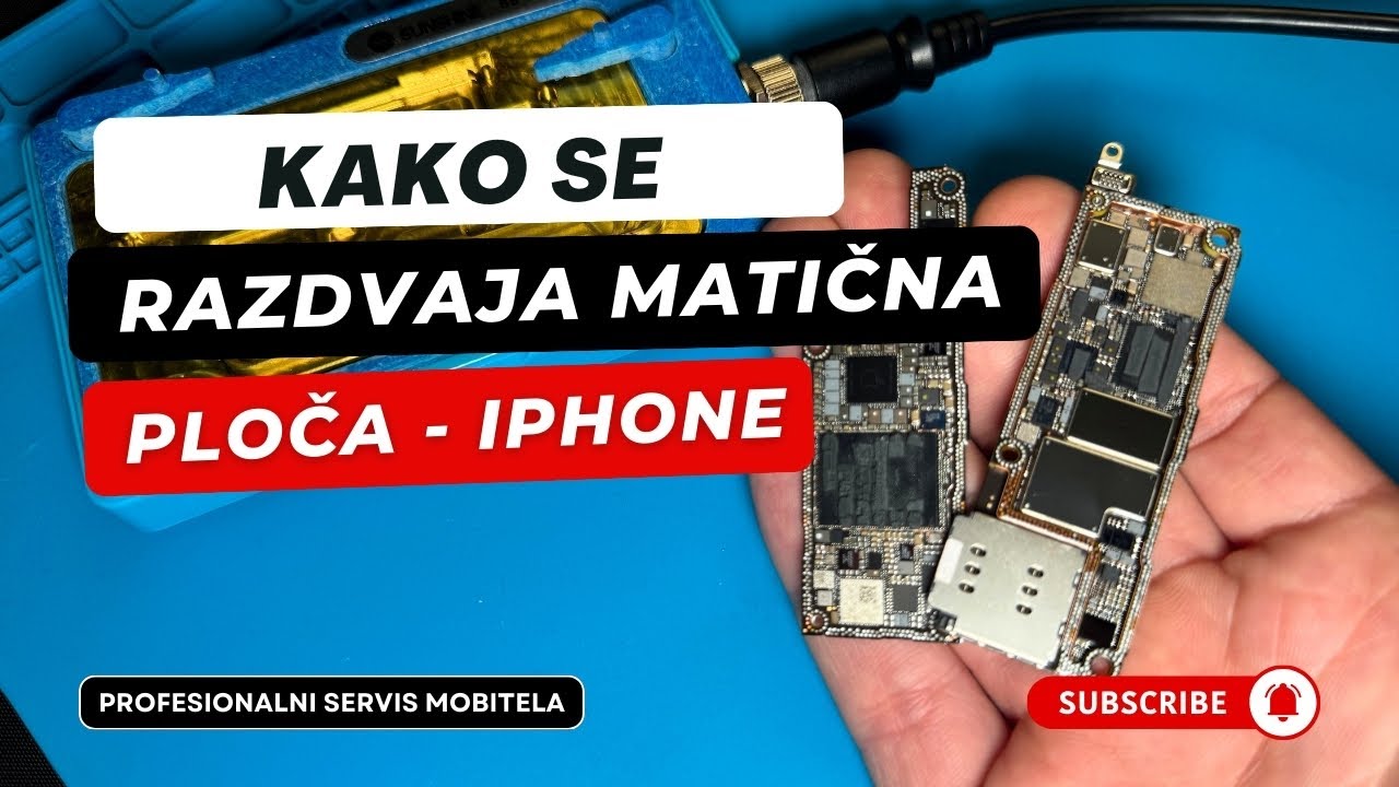 Kako sigurno razdvojiti matičnu ploču iPhone 15 Pro Max – Temperatura, alati i postupak 😎 PART 1