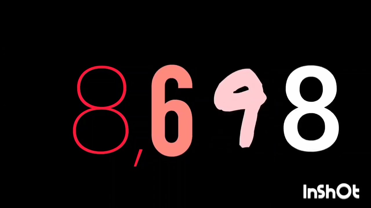 Numbers 0 To Billion