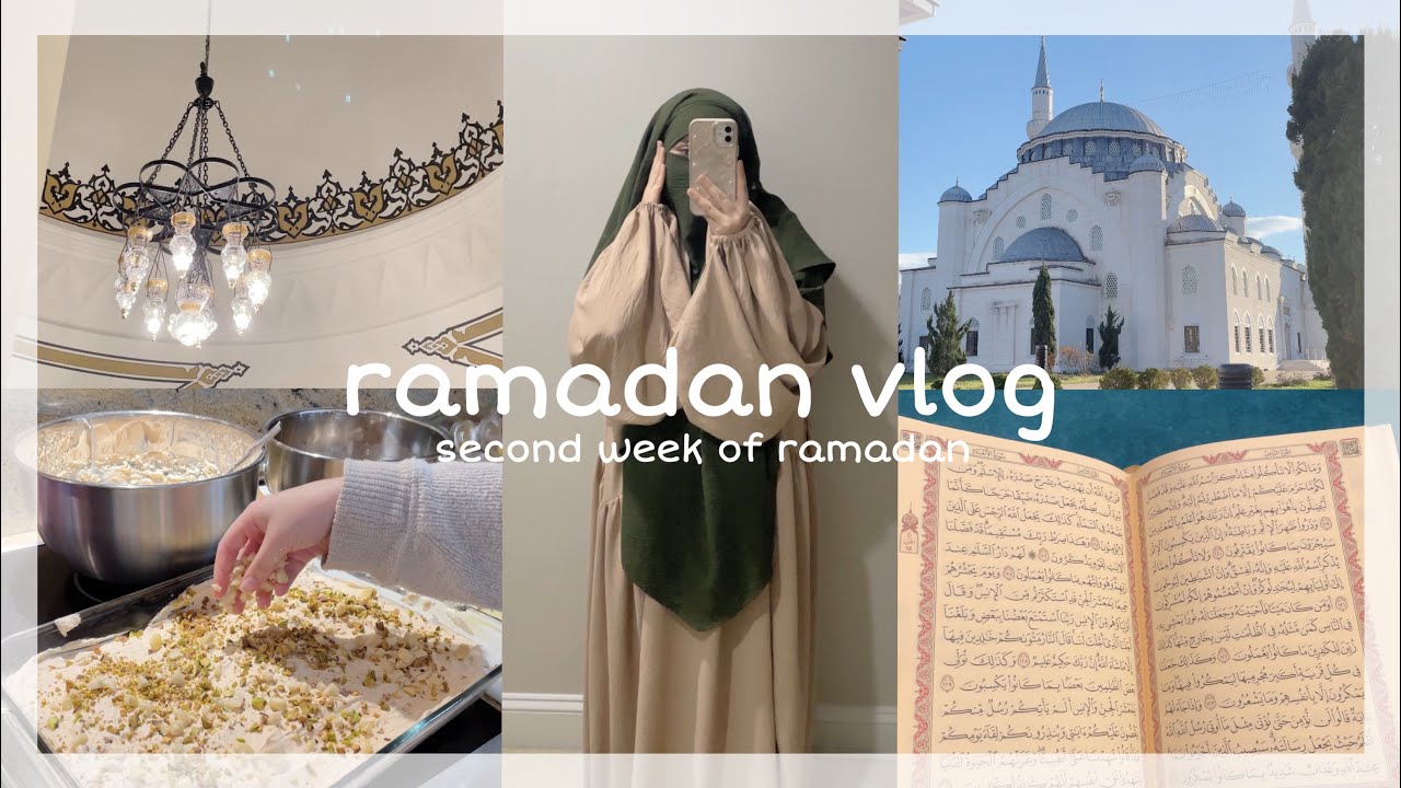 ౨ৎ ramadan vlog | desk makeover, volunteering, baking, Qur’an, chai tiramisu ♡ ft. rocdeer