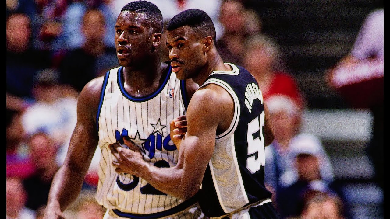 Classic NBA Games -  Orlando Magic @  Spurs 030 6 1994 Shaquille O'neal VS David Robinson 1ST QTR