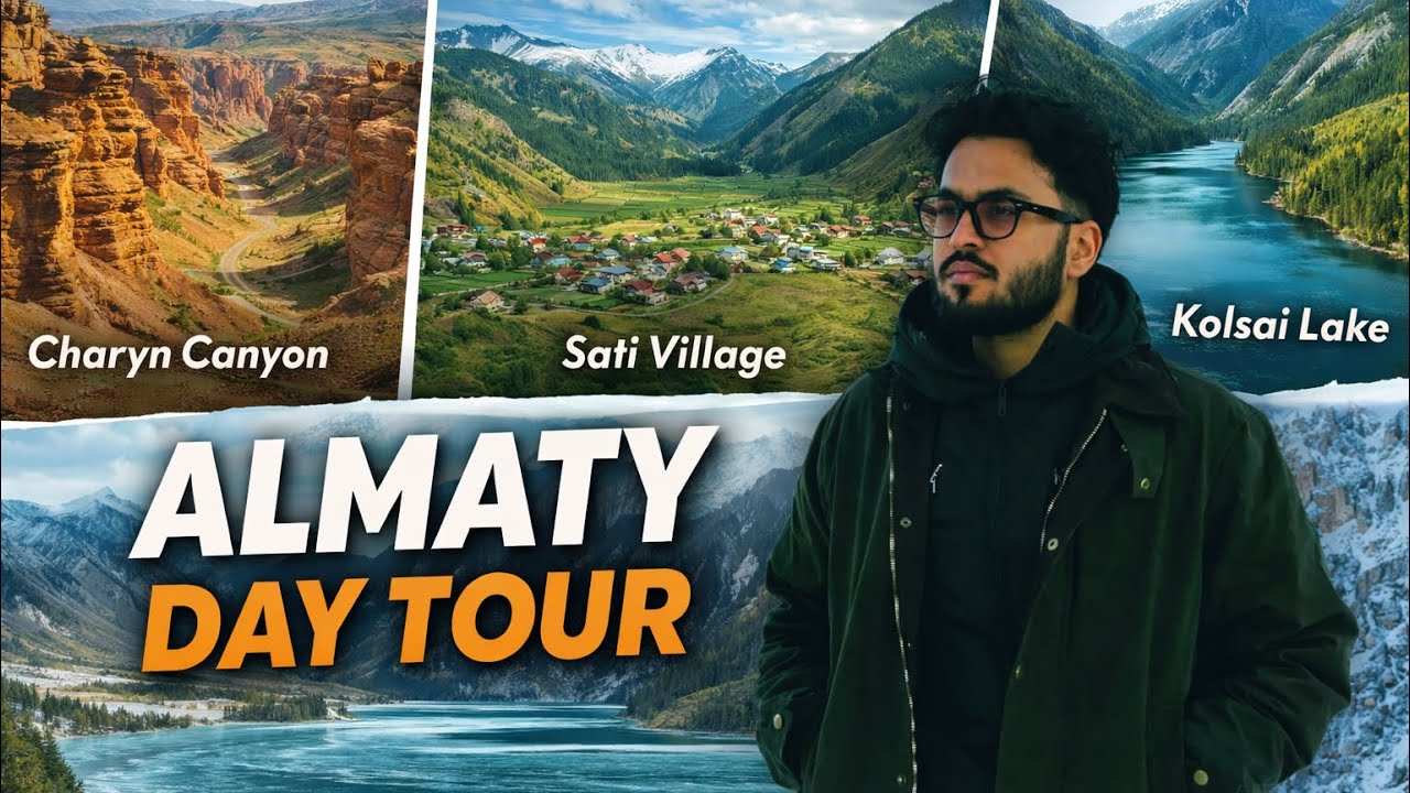 Kazakhstan Almaty Day Tour 🇰🇿 | Charyn Canyon to Frozen Kandy Lake