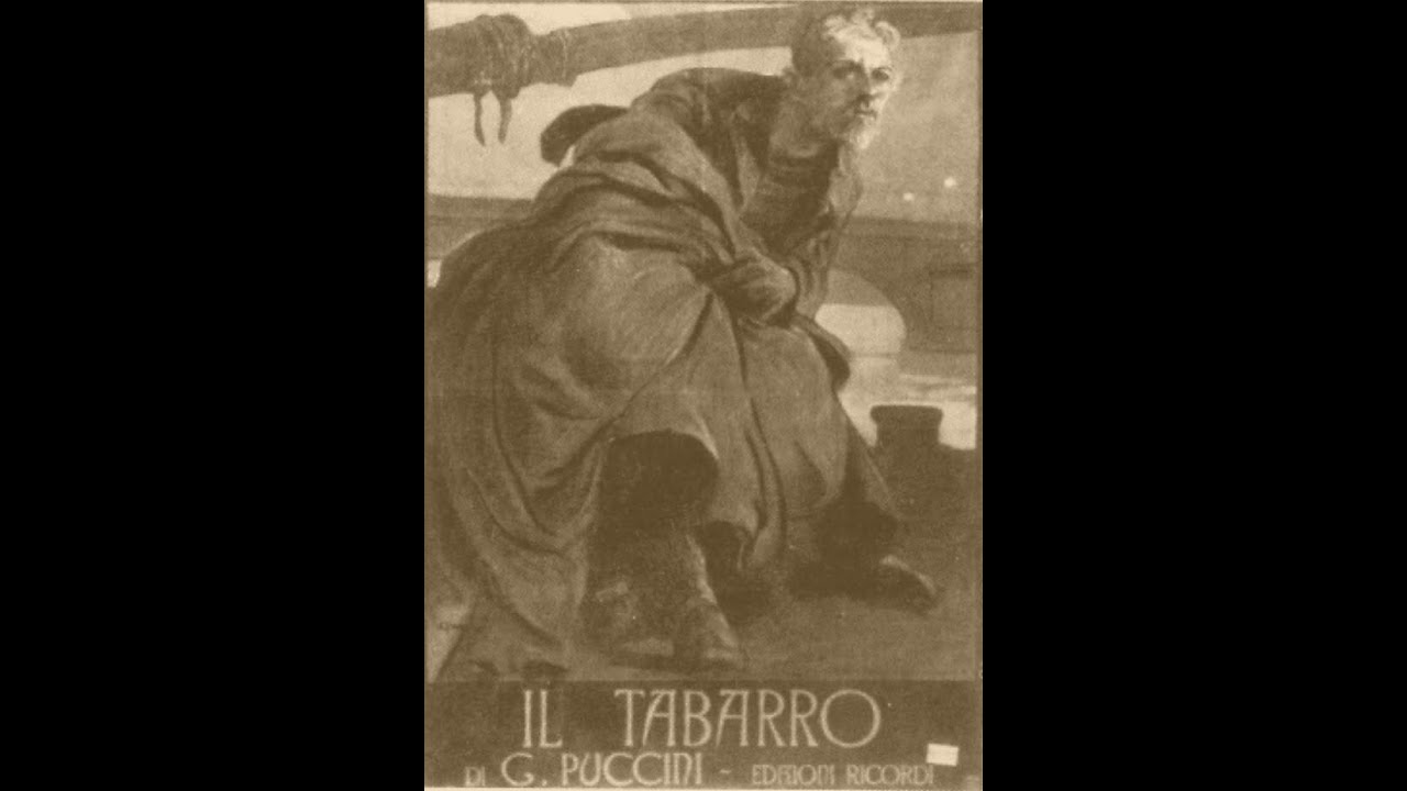 Puccini:  Il Tabarro  -  Scorri, fiume eterno  -  Lawrence Tibbet, baritono