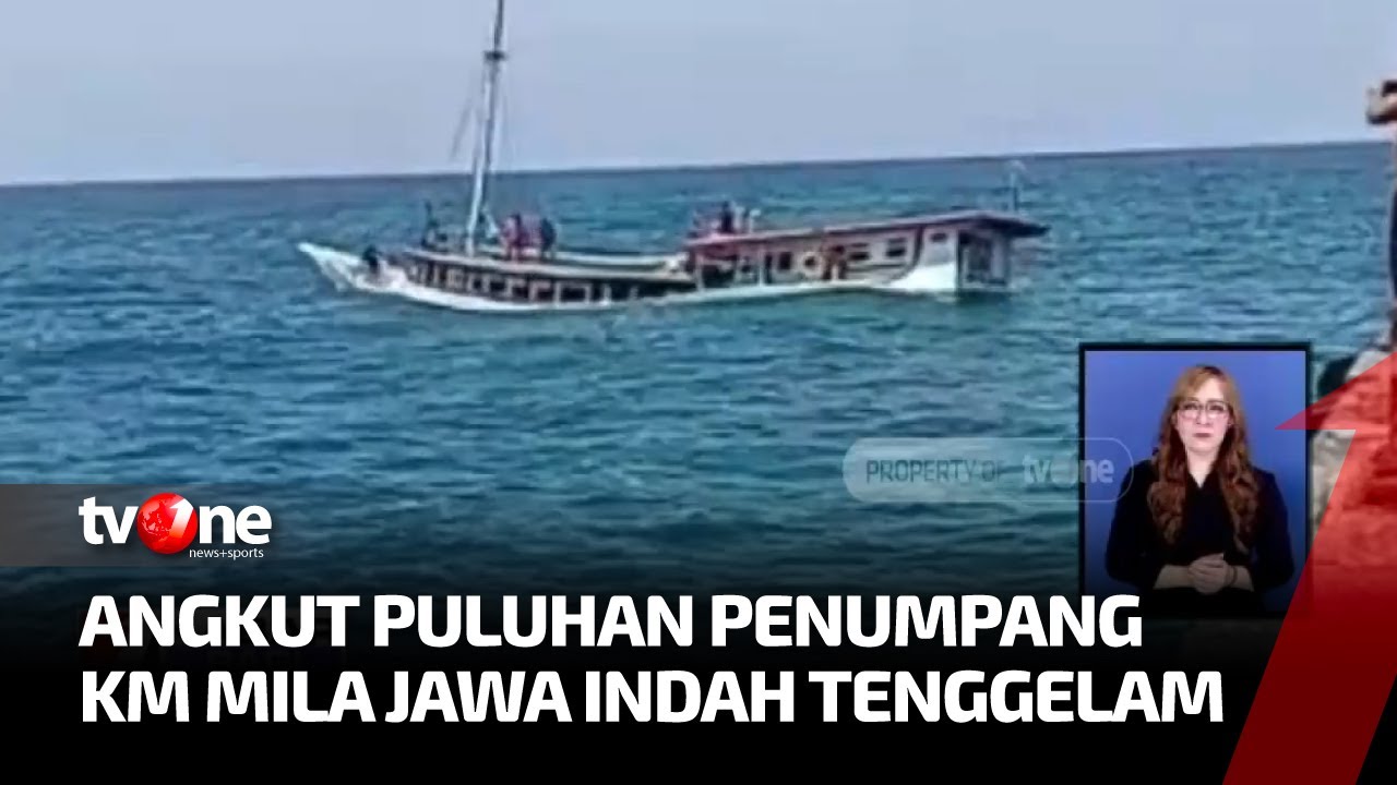 Detik-detik Kapal Karam Menabrak Karang, Puluhan Penumpang Panik | Kabar Pagi tvOne