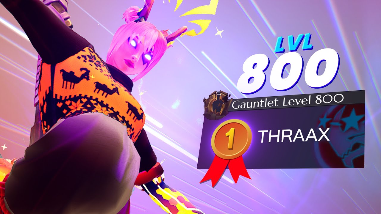 [TOP #1] Level 800 Unshakable + Vitality is pure madness - Dauntless Gauntlet S8 [THRAAX]