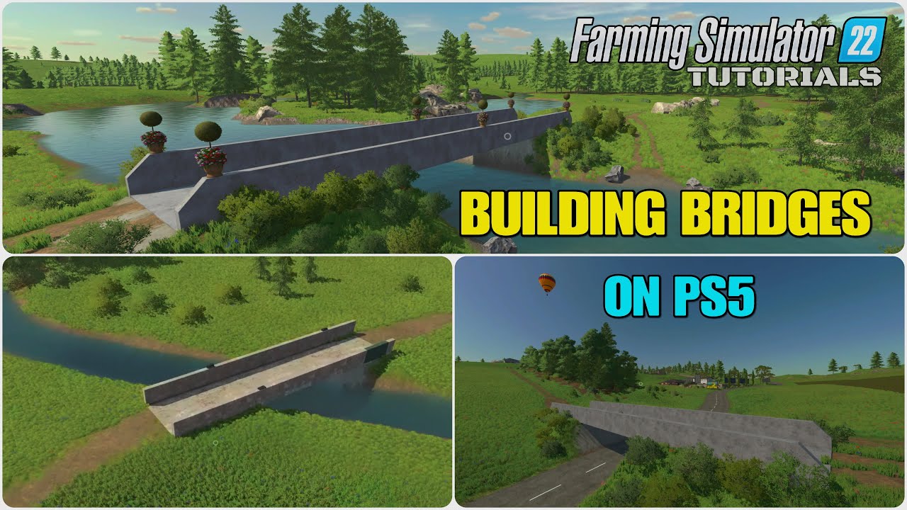 BUILDING BRIDGES ON PS5 | FS22 | Farming Simulator 22 Tutorial