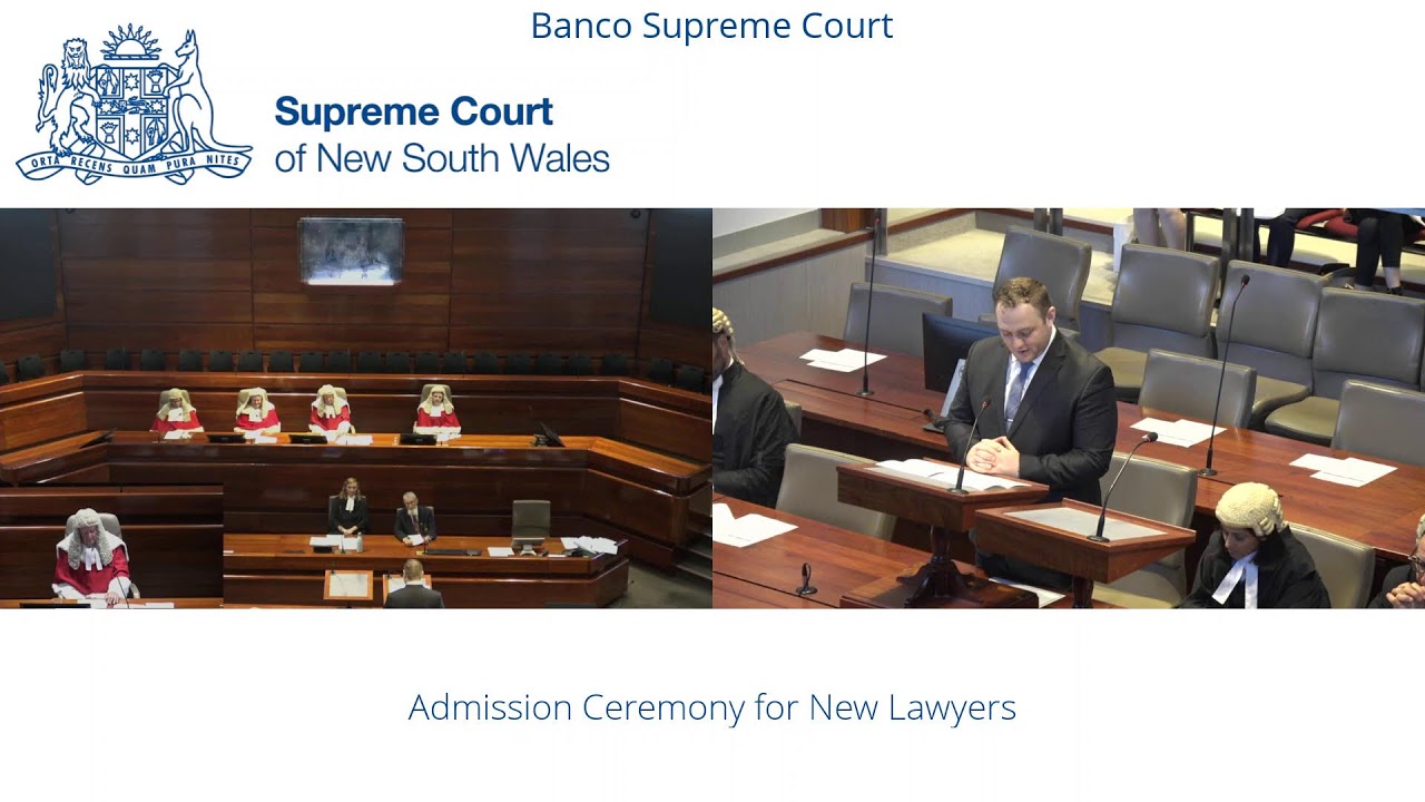 Admission Ceremony for New Lawyers - Friday 17 February - 1:10pm