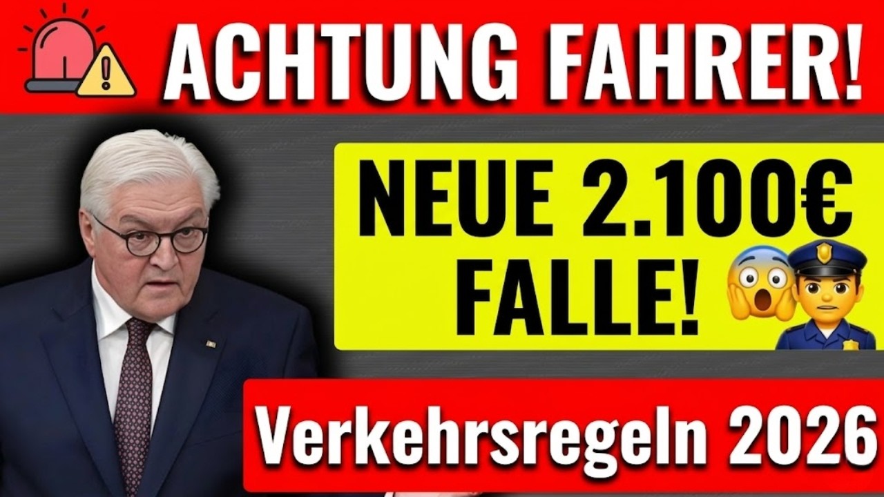 Verkehrsregeln 2026 in Deutschland Versteckte Bußgelder bis über 2 000€ – Was Fahrer wissen müssen