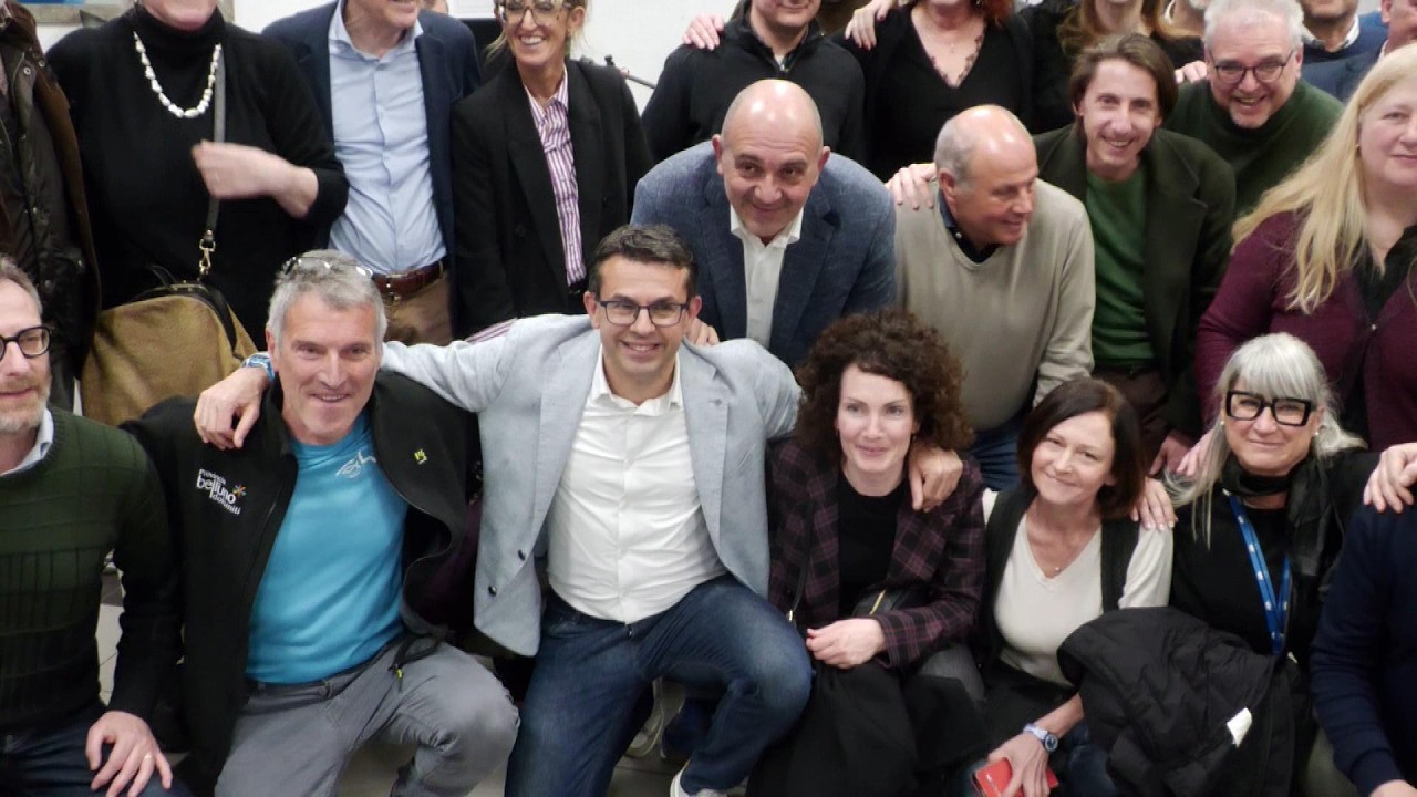Padrin ringrazia e saluta la presidenza della Provincia con una festa