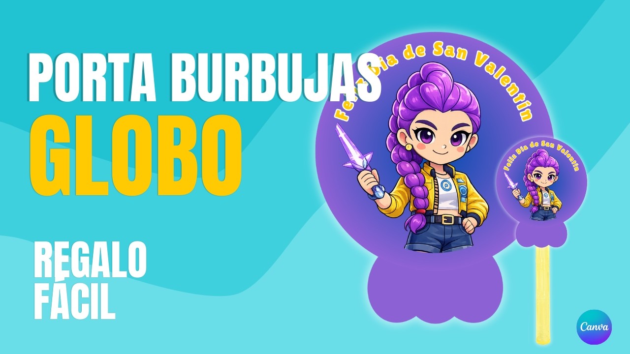 Porta burbujas fácil version corta | Papelería creativa paso a paso