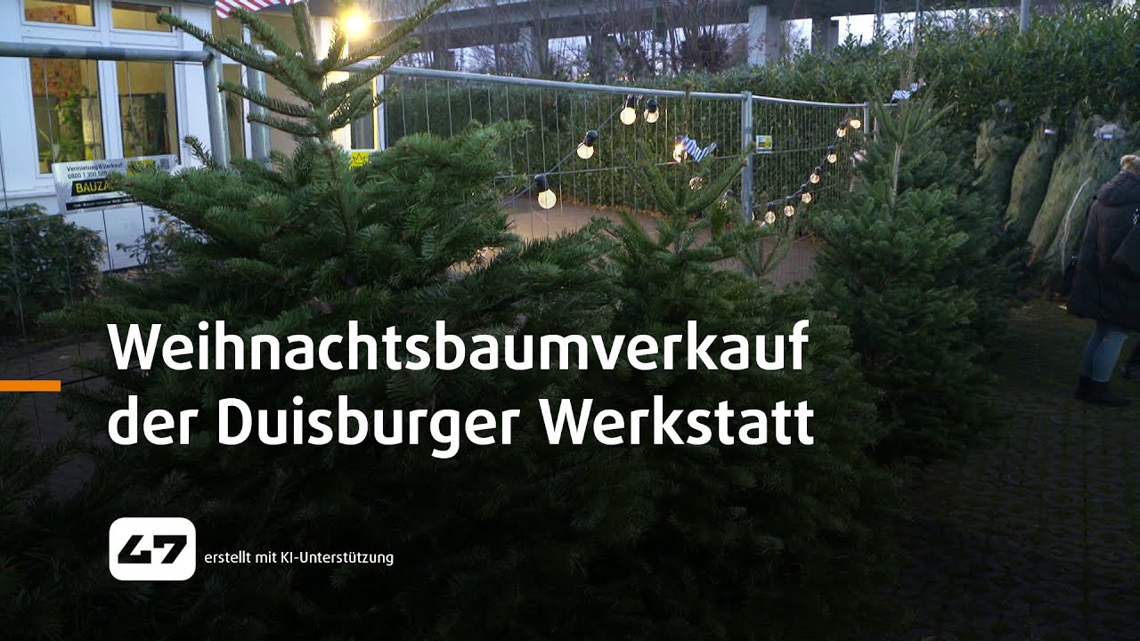 STUDIO 47 .live | WEIHNACHTSBAUMVERKAUF DER DUISBURGER WERKSTATT