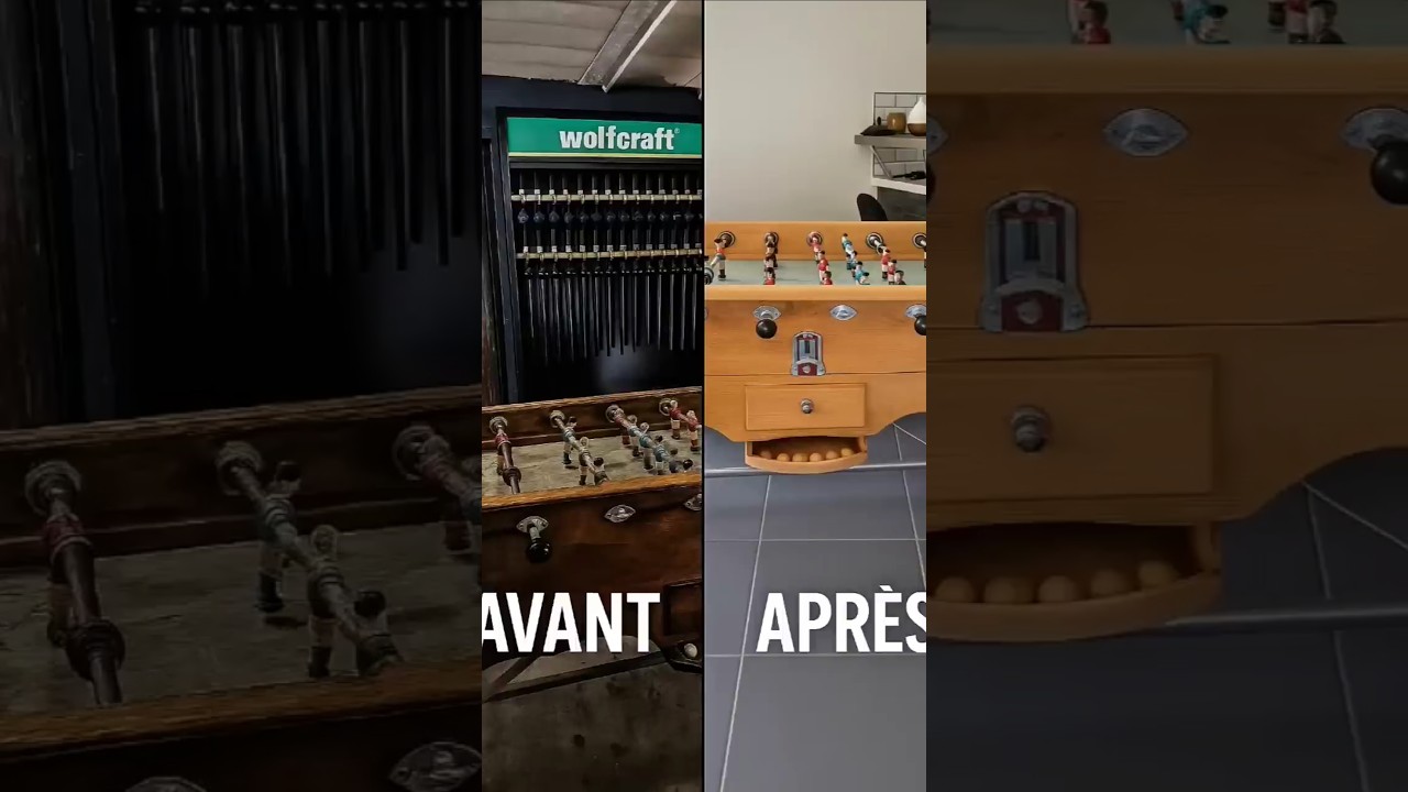 restauration d'un baby-foot swinnen automatique