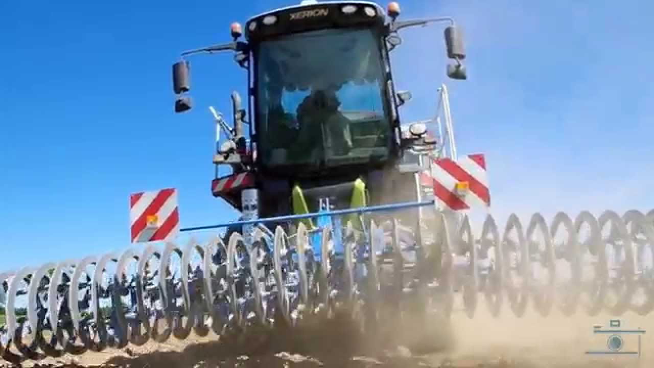 CLAAS Xerion 3800 & LEMKEN Solitair 10 -