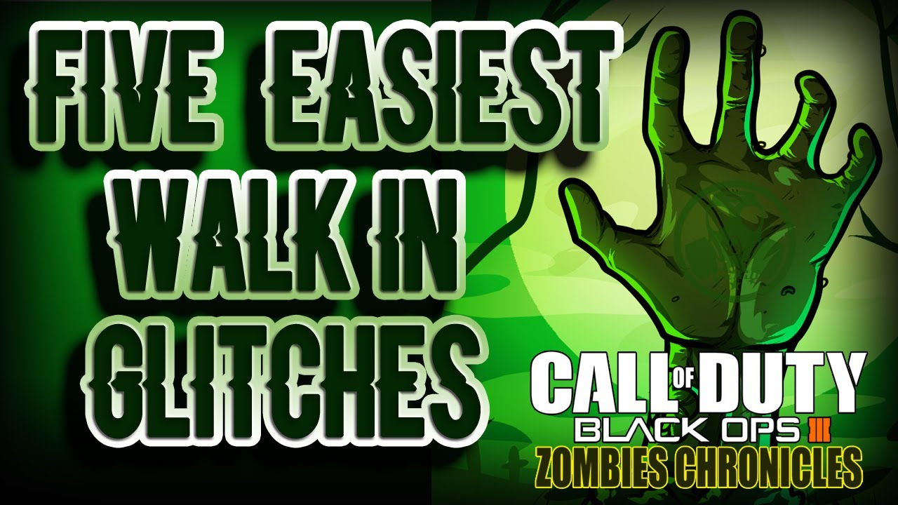 THE 5 EASIEST WALK IN GLITCH SPOTS for Black Ops 3 Zombies Maps - Part 1