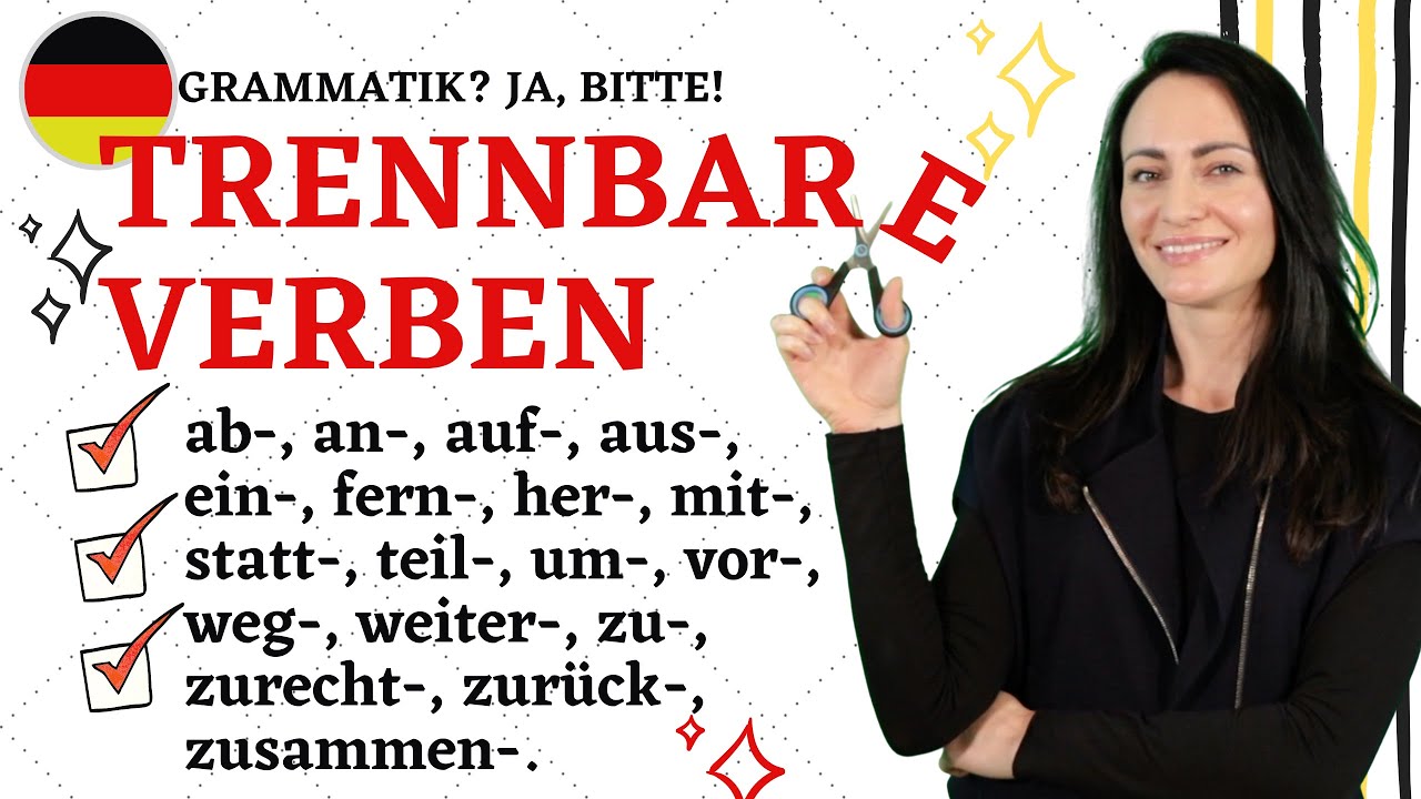 🇩🇪TRENNBARE VERBEN: 18 trennbare Präfixe!