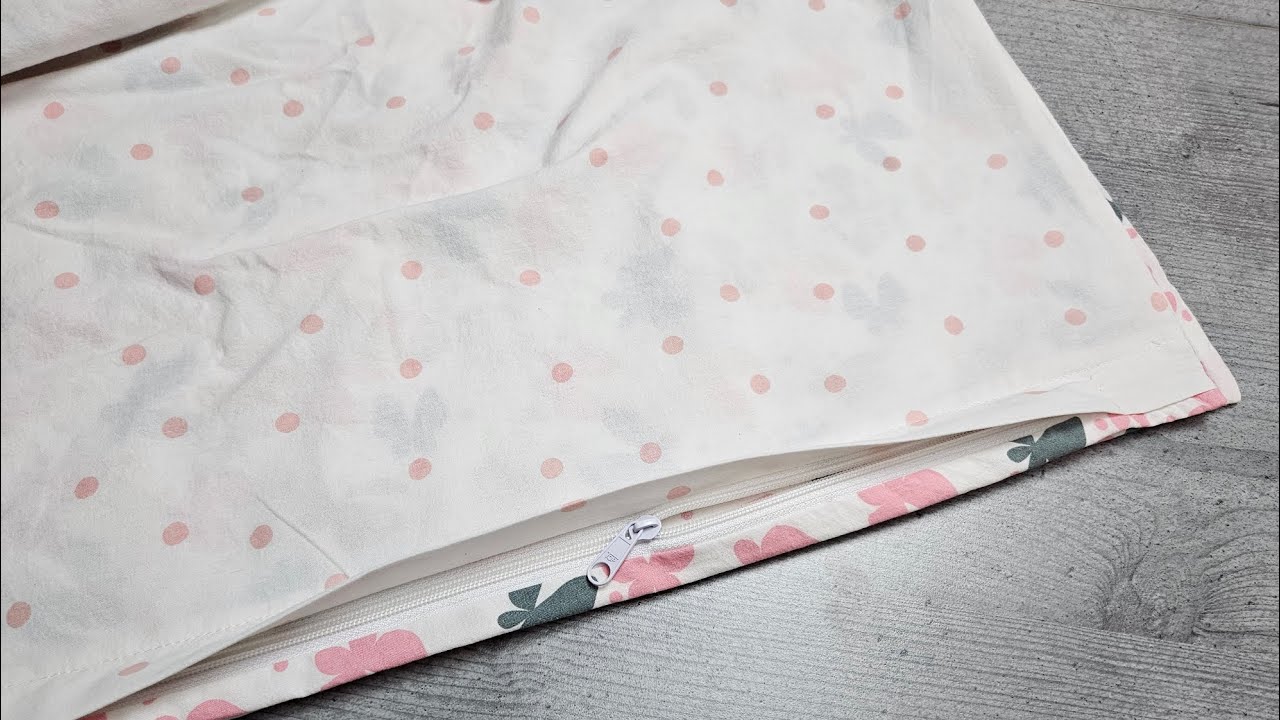  Reißverschluss in Bettwäsche einnähen – DIY Tutorial