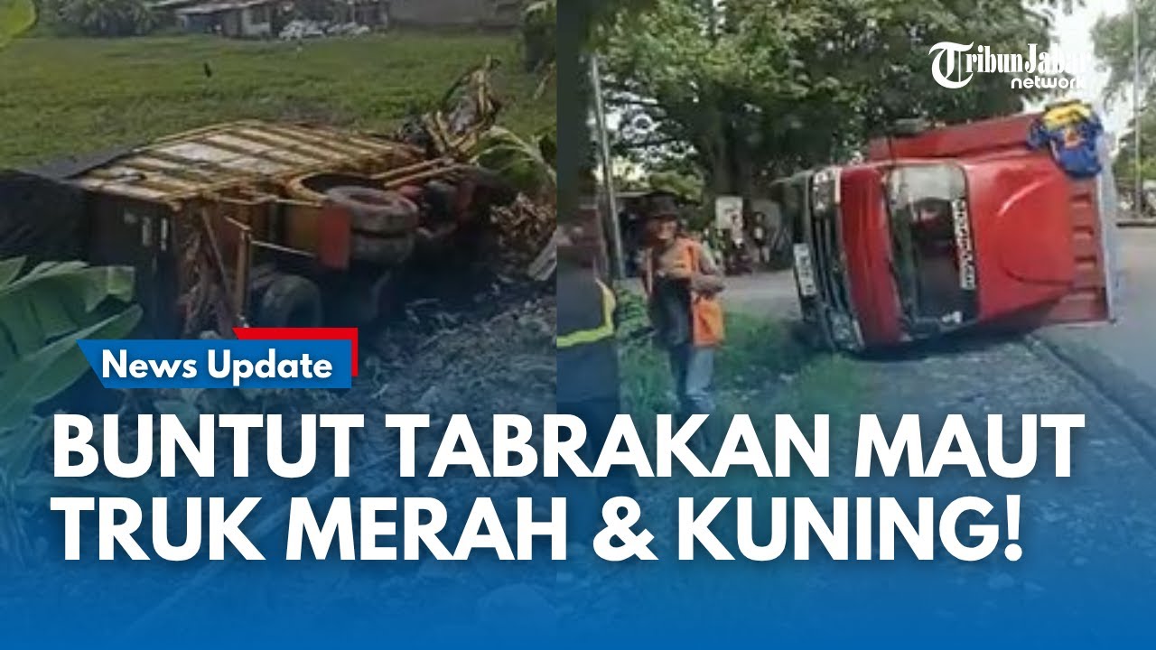 Update Tabrakan 2 Truk di Cirebon Sampai Terbalik! Kondisi Sopir Bisa Selamat dari Maut