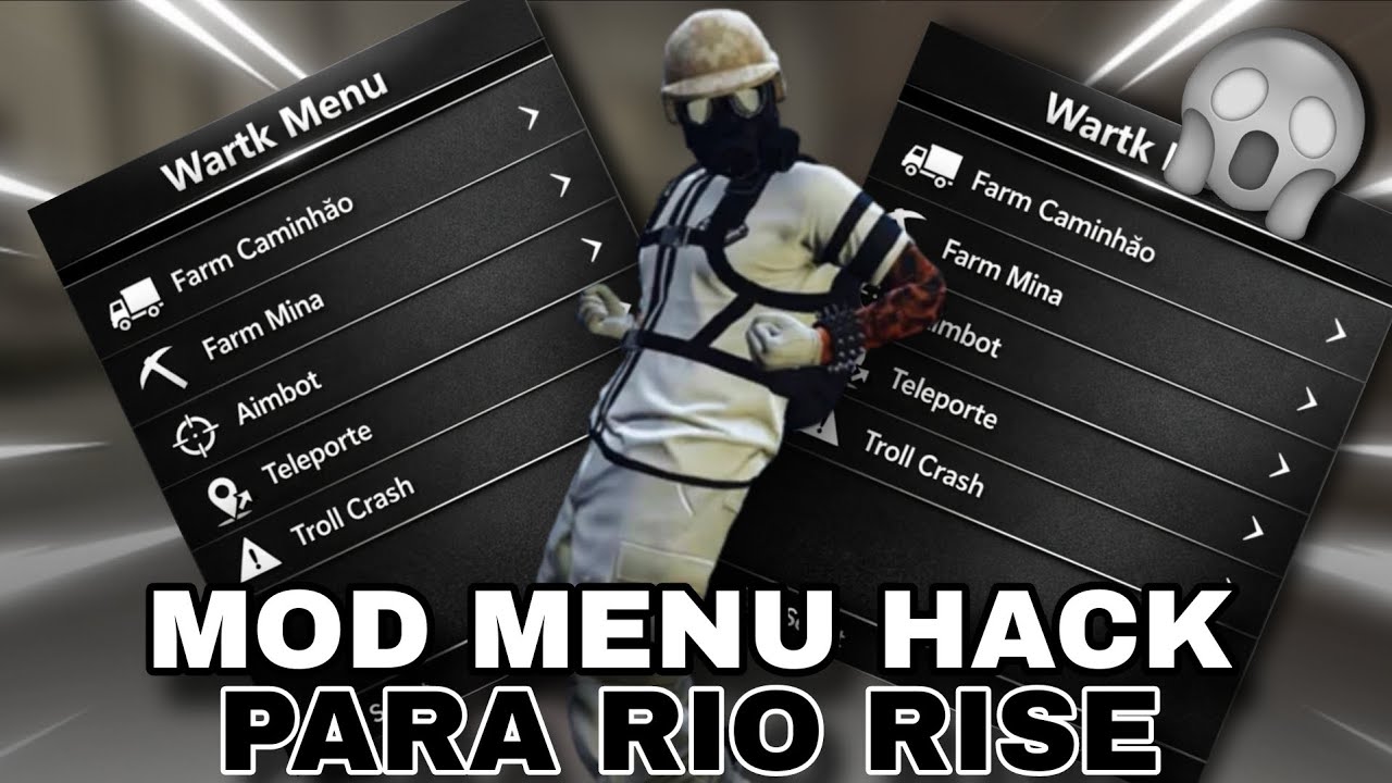 ✨️NOVO MOD MENU HACK PARA RIO RISE: Farm Caminhão, Farm Mina, Aimbot, Vida Infinita e Muito Mais ✨️