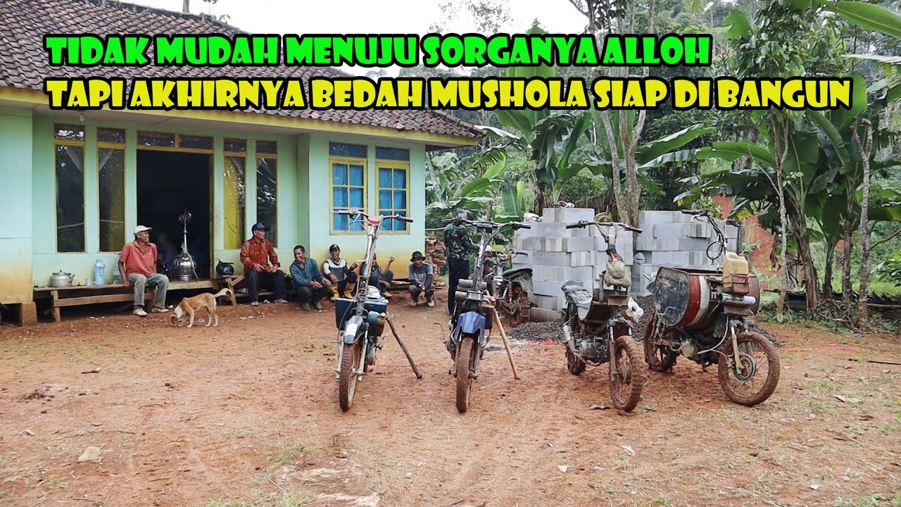 Dengan Penuh Rintangan..Akhirnya Jalan Menuju Sorganya Alloh Terbuka Lebar. Mushola Siap Di Bangun.