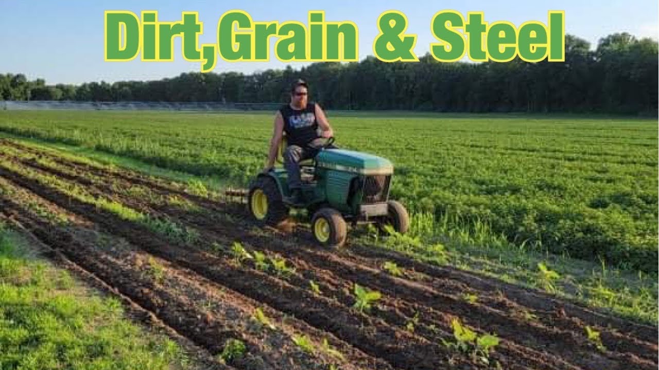 John Deere 214 Cultivating The Peanuts With One Of Our New Toys Video!!
