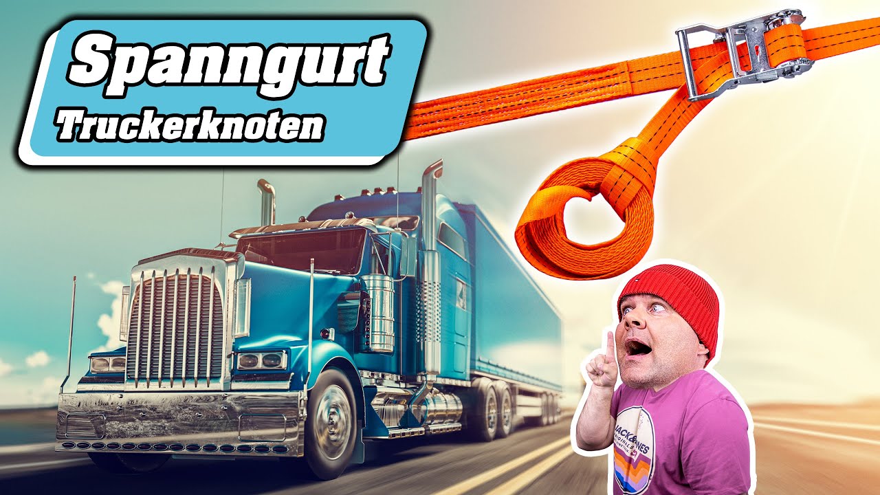 Spanngurt Anleitung Ende verkürzen | Zurrgurt verkürzen  | Spanngurt Knoten  | Truckerknoten