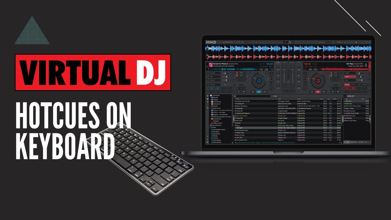 Virtual DJ 2021: Hotcues on your keyboard
