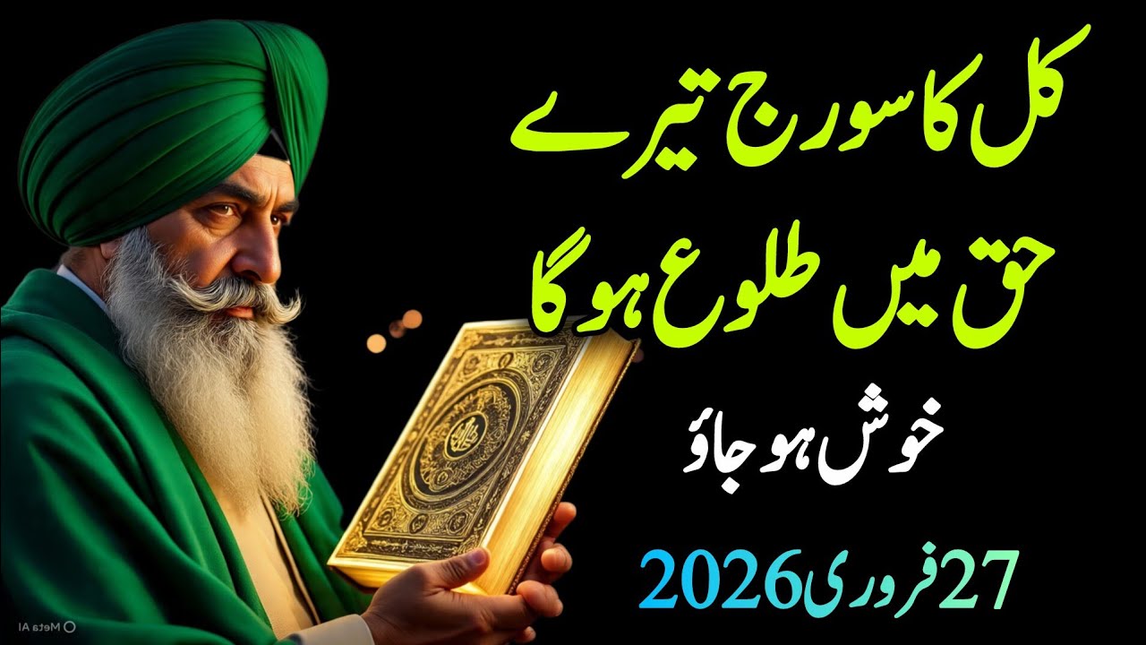 ✅26 February 2026 Kal Ka Sooraj tere Huq Mein Talu Ho ga