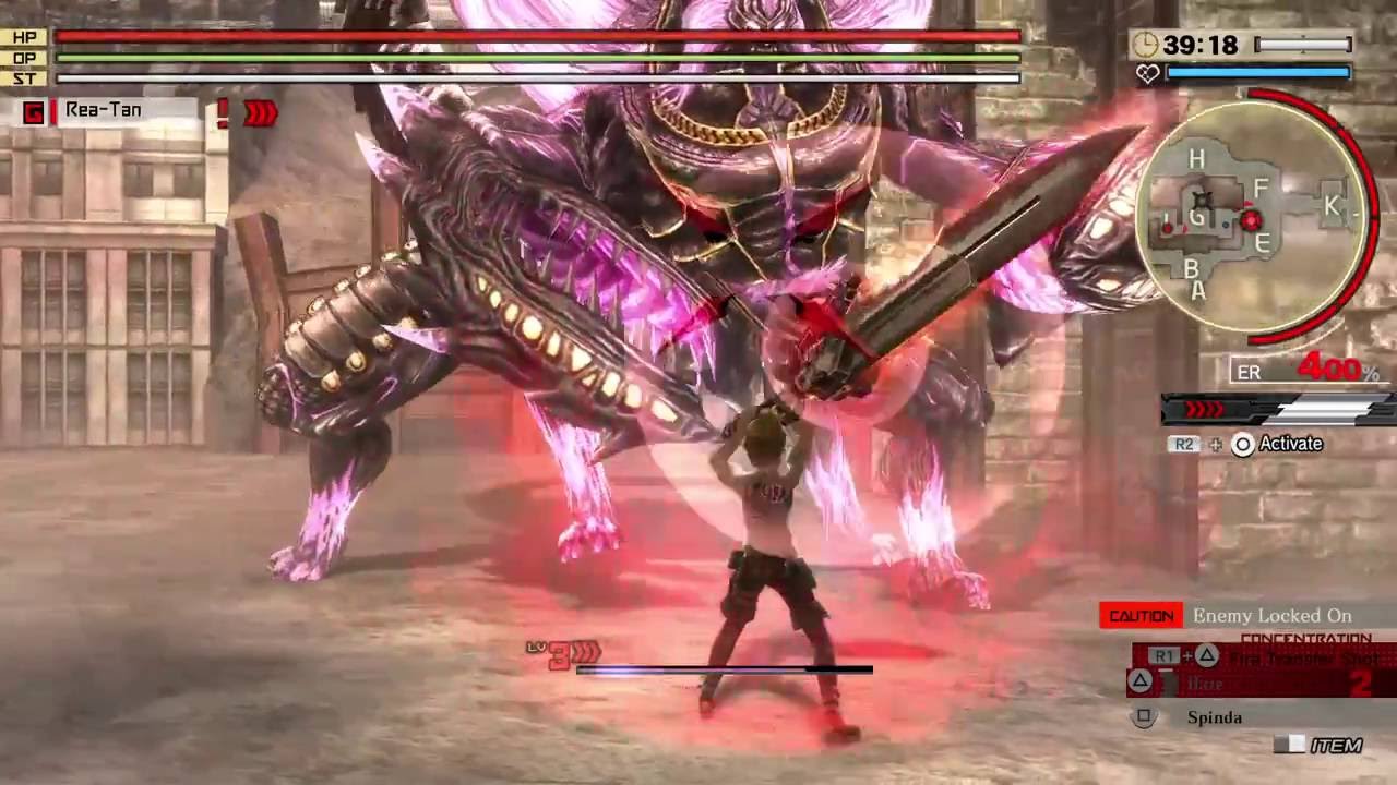 GOD EATER 2 RAGE BURST - Two Rabbit Gambit Solo (Long Blade; Falling Petal)