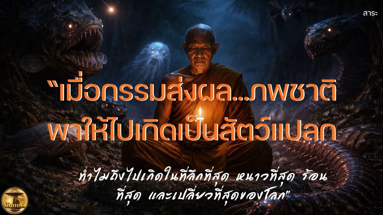 “เมื่อกรรมส่งผล…พาให้ไปเกิดเป็นสัตว์ ในที่ลึกที่สุด หนาวที่สุด ร้อนที่สุด และเปลี่ยวที่สุดของโลก”