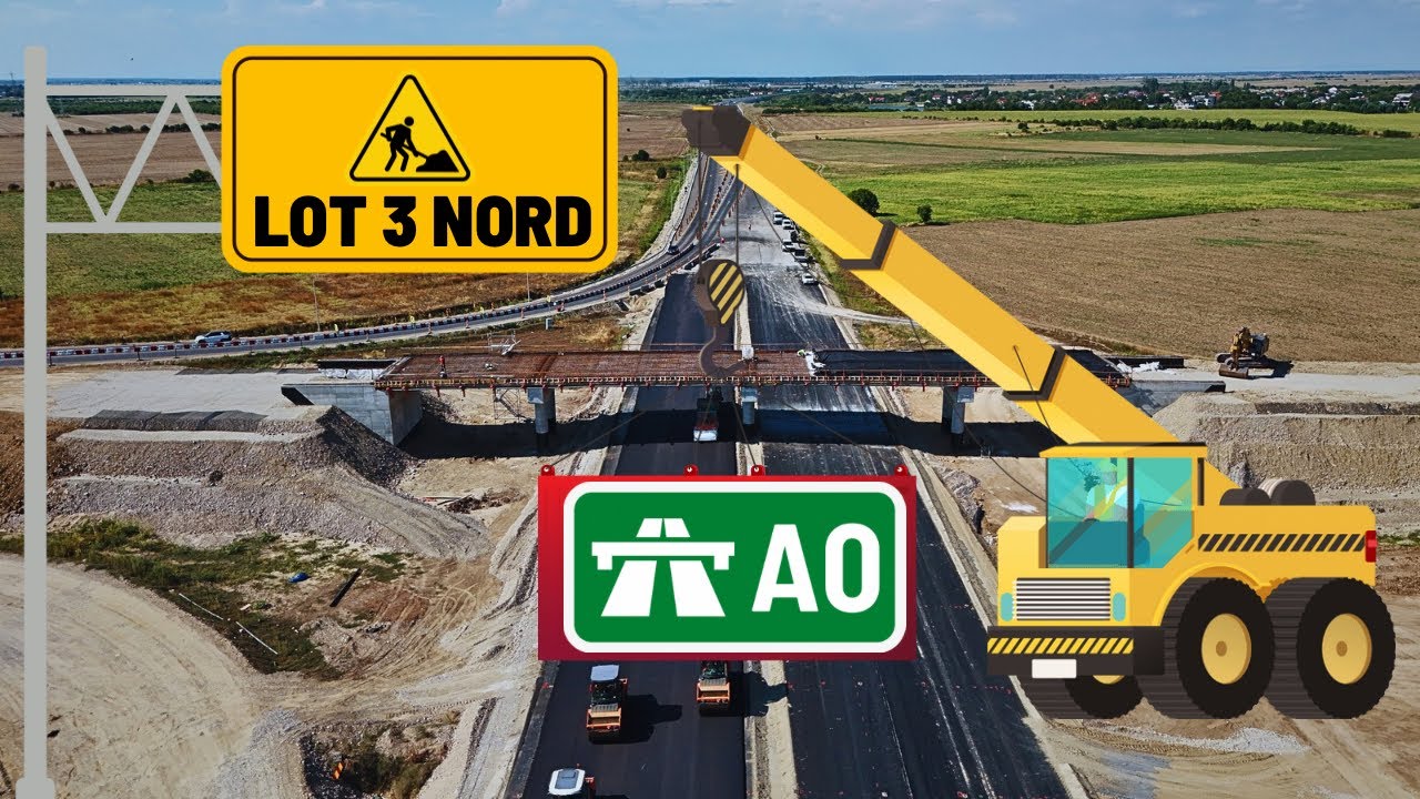 🛣️ Autostrada A0 Nord Lot 3 – Progres 2025 August | Nod rutier DN2 și pod CF 800 #A0 #A0NordLot3 