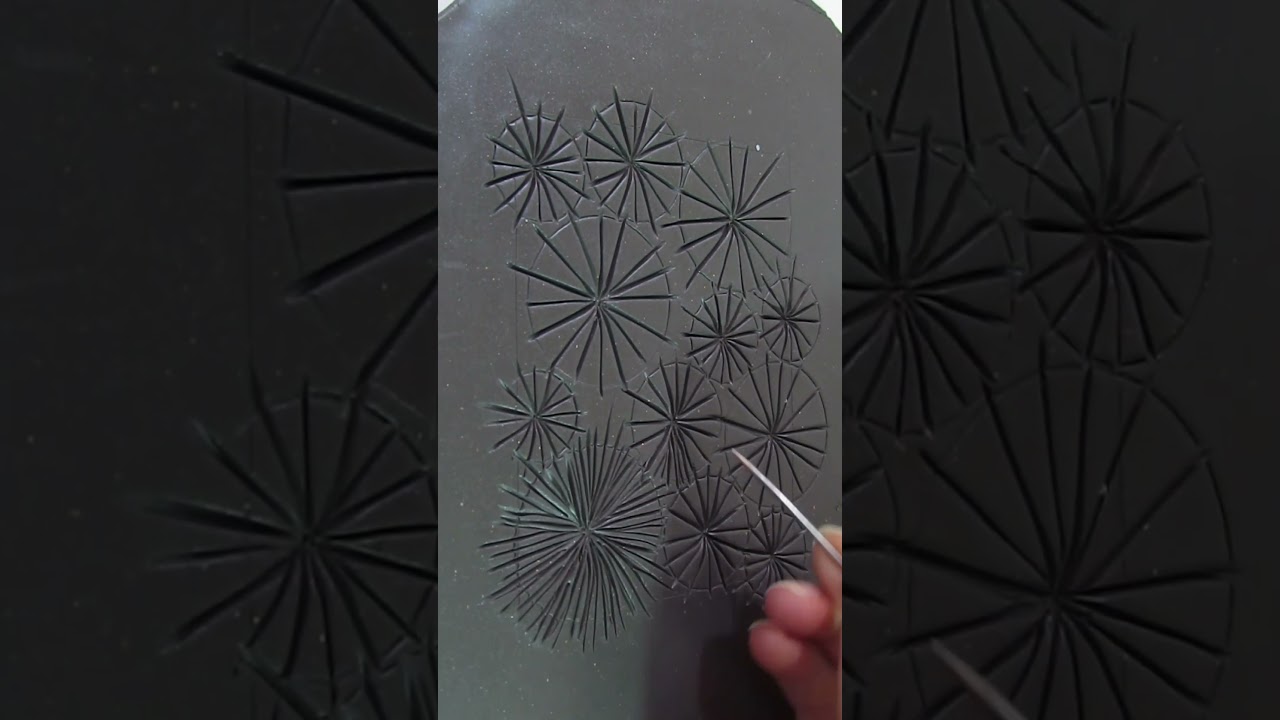Make your own Texture Stamp from Polymer Clay - Frosted Ice Fractures Design