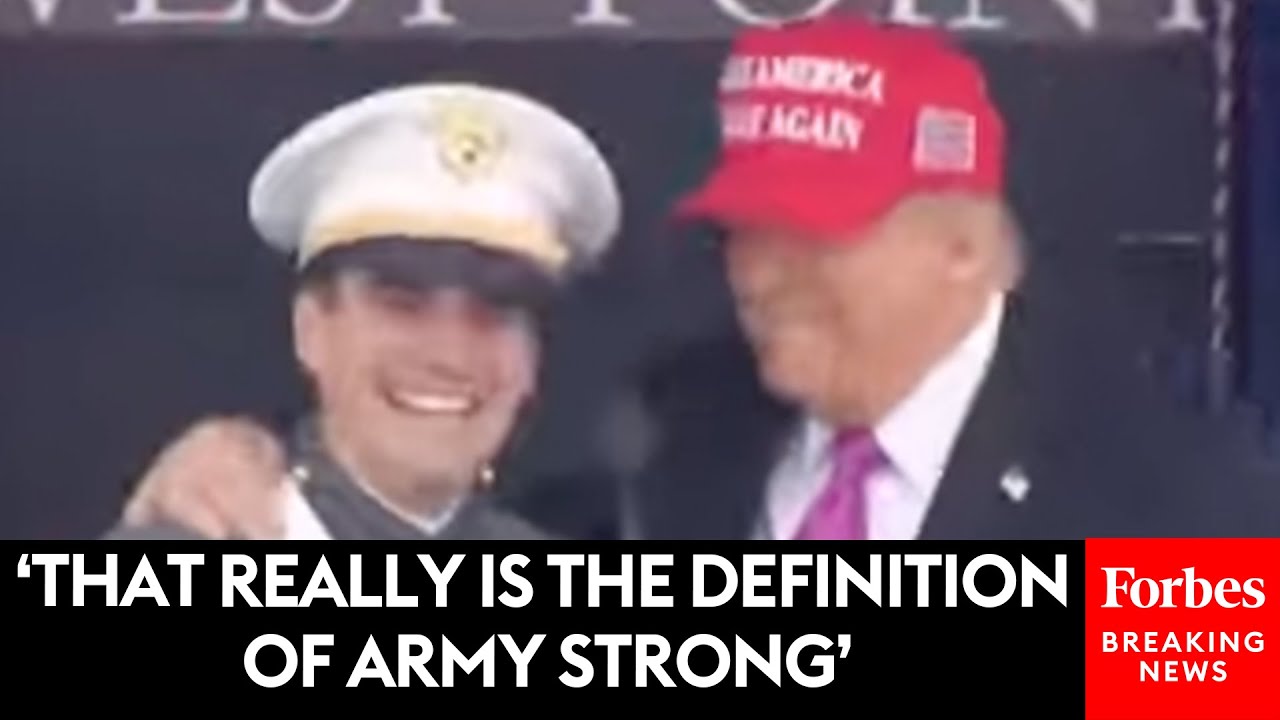 WATCH: Trump Invites West Point Graduate To The Stage During His Commencement Address