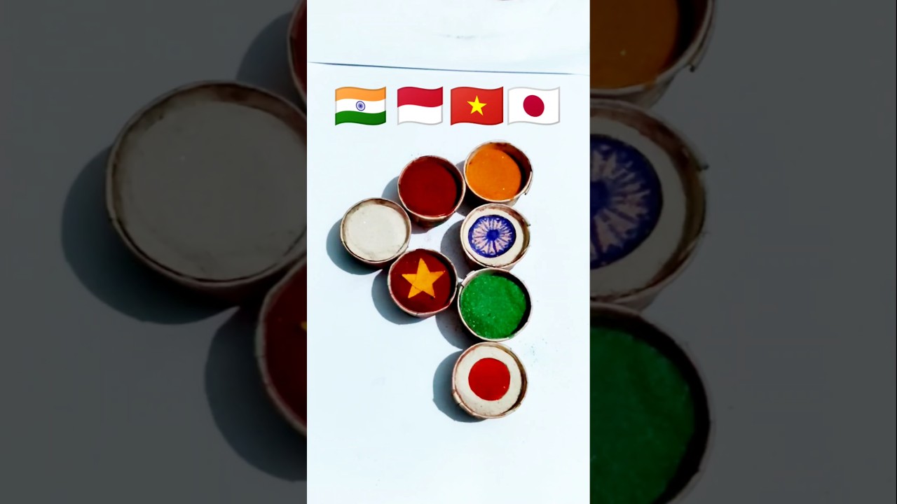 🇮🇳🇲🇨🇻🇳🇯🇵 Independence Day || Republic day drawing 4️⃣4️⃣4️⃣#shorts #art #trending