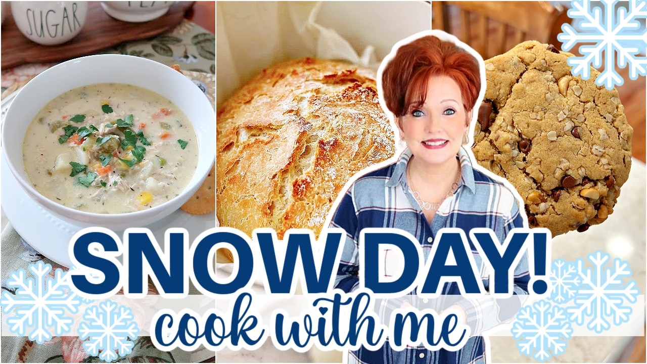 SNOW DAY ❄️ COOK WITH ME! ❄️ Cozy Recipes ❄️