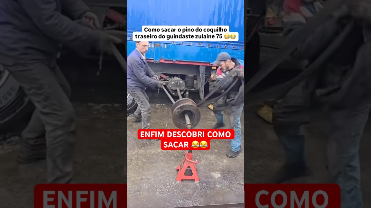 Como sacar o pino do coquilho traseiro do guindaste zulaine 75 😂😂 #oficina #mecanico #mecanica