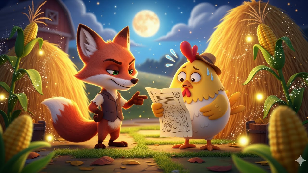 🌽 The Fox and the Hen’s Secret Lesson | A Modern Fairy Tale About Greed and Redemption