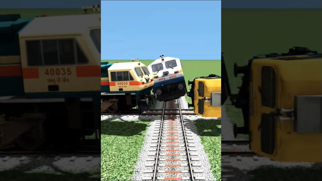SAME TRACK THREE TRAINS ACCIDENT 🚆#train