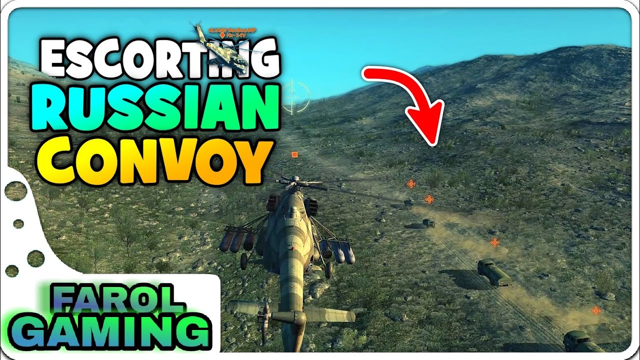 Heliborne Gameplay - Russian Helicopters Escorting Convoy │CO-OP