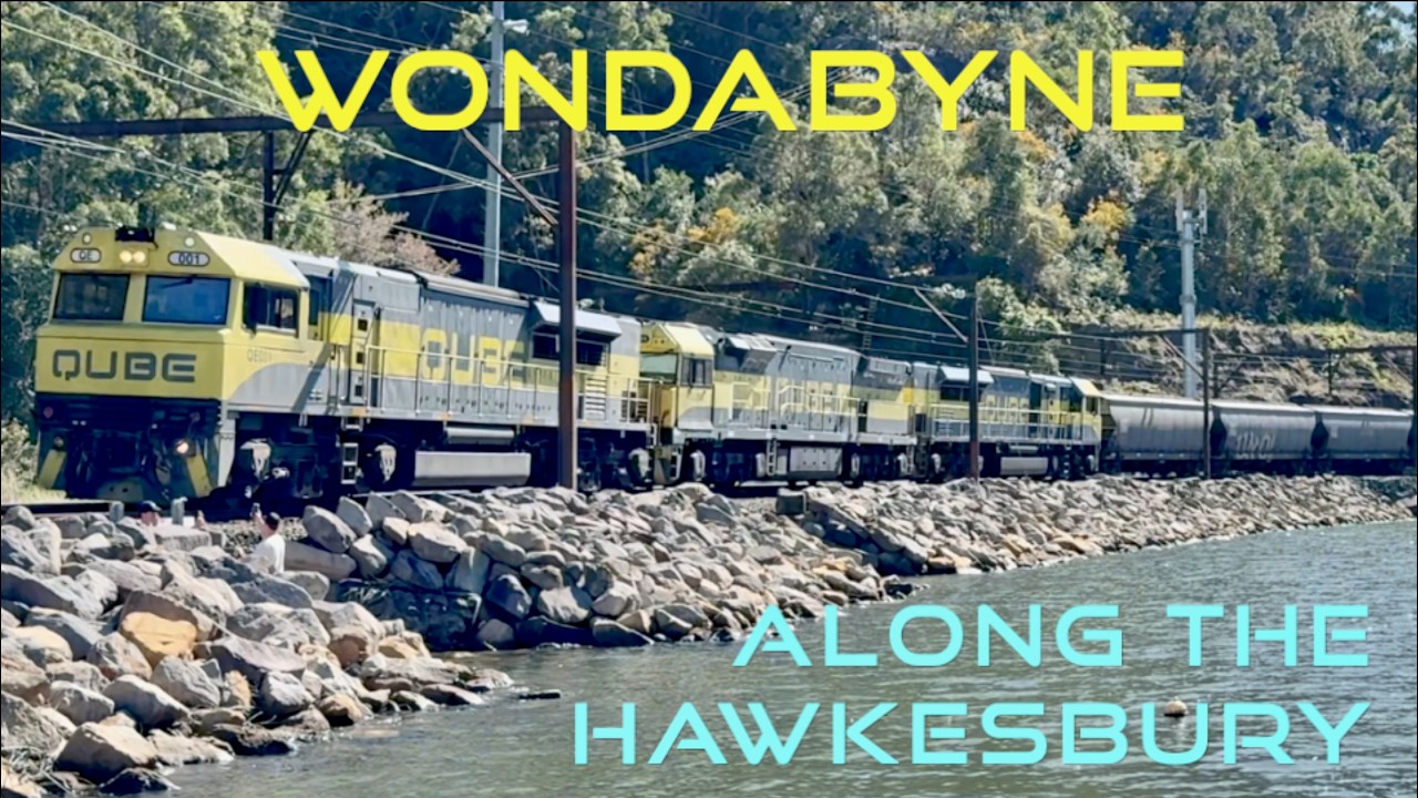 Trains on the NSW Central Coast - Wondabyne on the Hawkesbury River